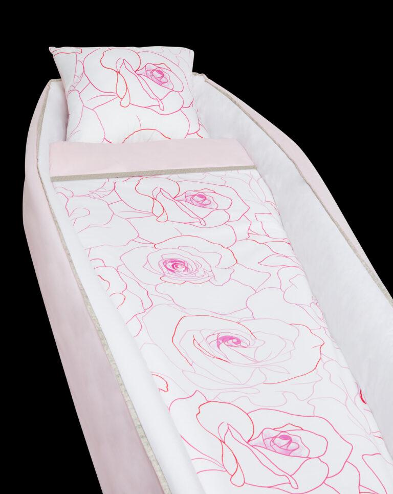 Capiton funéraire ANOBLIS Les Roses avec des roses stylisés