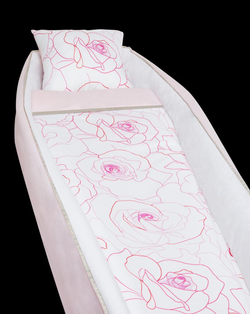 Capiton funéraire ANOBLIS Les Roses avec des roses stylisés
