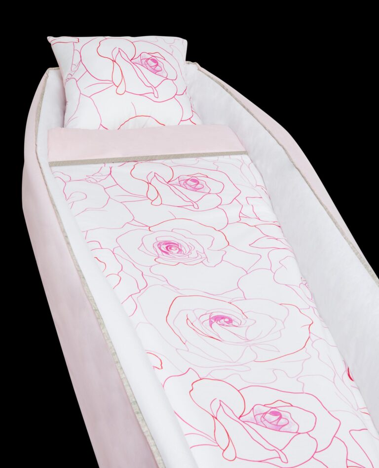 Capiton funéraire ANOBLIS Les Roses avec des roses stylisés