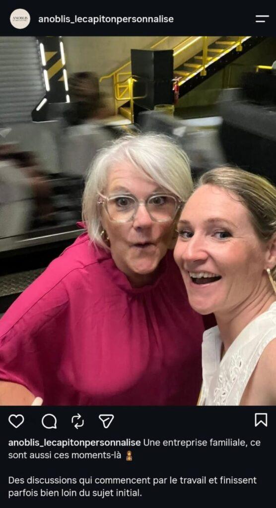 Photo de Jeanne-Marie et Maryse représentant l'entreprise mère-fille